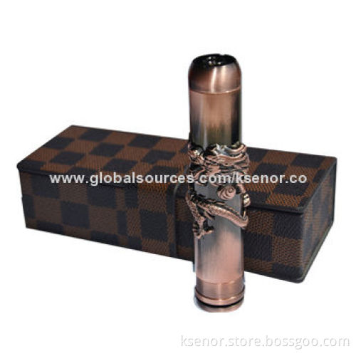 Newest Mechanical Mod Auspicious Dragon B E Cigarette Battery, Available in Golden Chrome